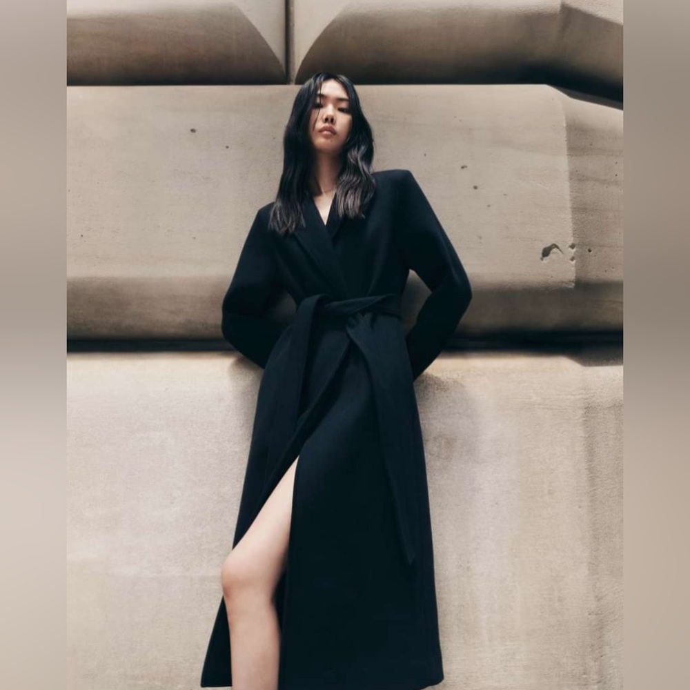 Vintage wool duster trench coat